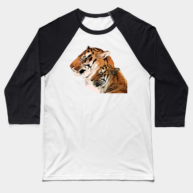 Tiger Baseball T-Shirt by kelseydjpaint